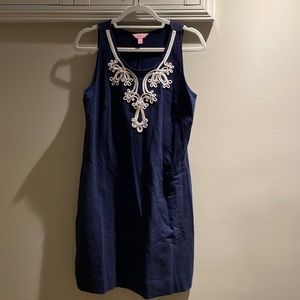 Navy comfortable Lily Pulitzer size Large dress